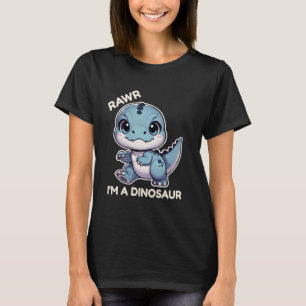 Camiseta Rugido soy un dinosaurio de dibujos animados T-Rex
