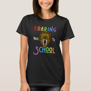 Camiseta Rugiendo De Vuelta Al Oso Mascota De La Escuela