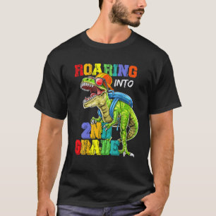 Camiseta Rugiendo En Dinosaurio De 2º Grado Para Volver A S