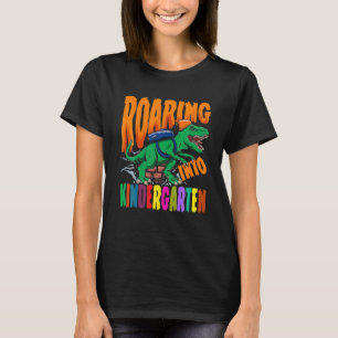 Camiseta Rugiendo en la guardería Dinosaurio Regreso a la e
