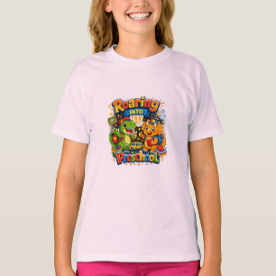 Camiseta Rugiendo en la guardería Dinosaurio Regreso a la e