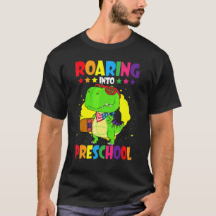 Camiseta Rugiendo en la parte trasera del profesor de dinos