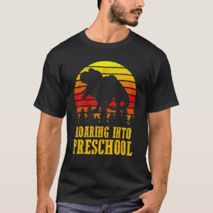 Camiseta Rugiendo en la parte trasera del profesor de dinos