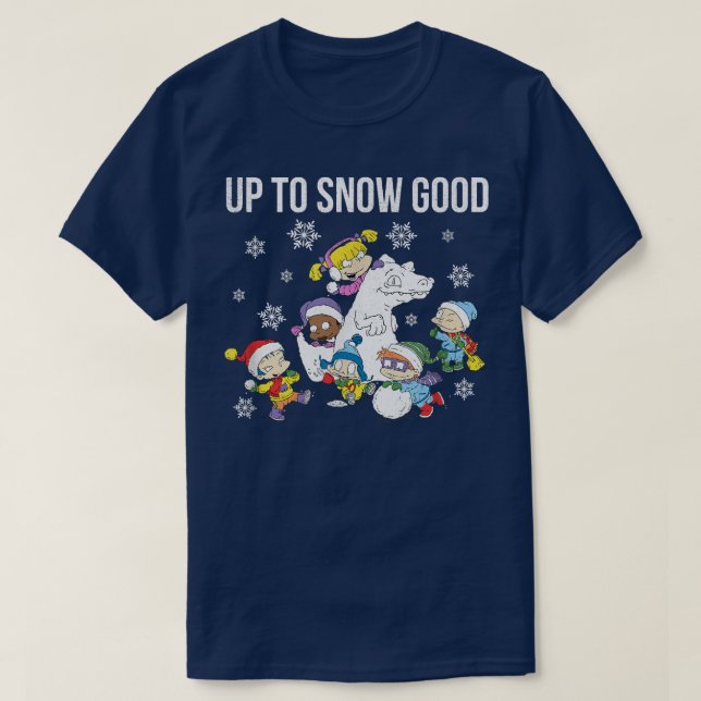 Camiseta Rugrats Christmas Group Up To Snow Good  (Diseño del anverso)