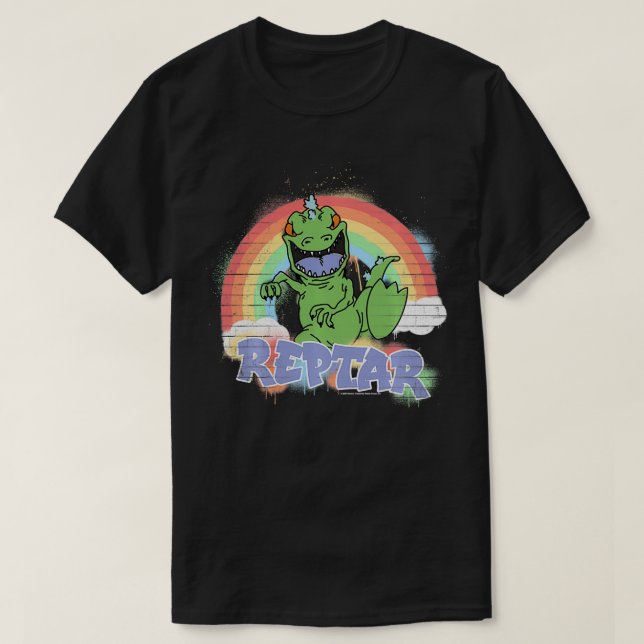 Camiseta Rugrs Spray Paint Reptar (Diseño del anverso)