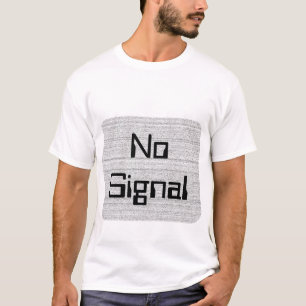 Camiseta Ruido blanco. Grano blanco y negro Nevado