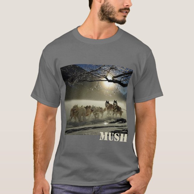 Camiseta Ruido de fondo de la imagen del equipo del trineo (Anverso)