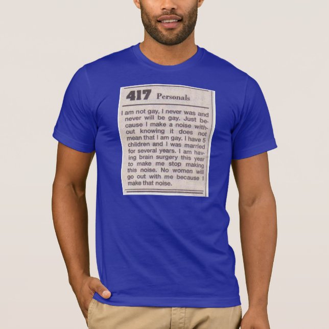 Camiseta ruido gay (Anverso)