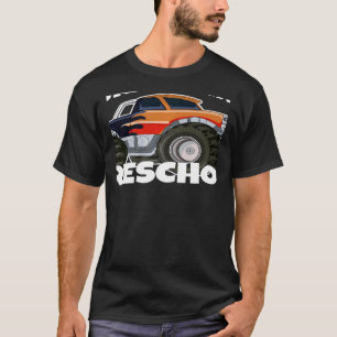 Camiseta Ruidosa en un camión de monstruos de preescolar de