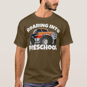 Camiseta Ruidosa en un camión de monstruos de preescolar de
