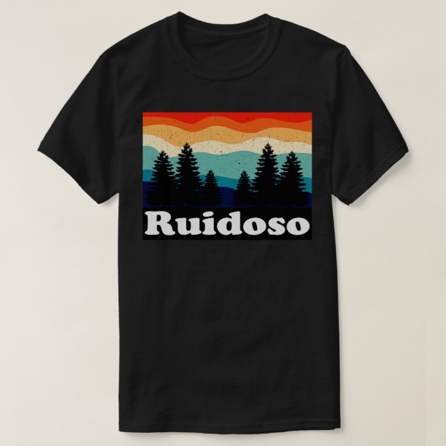 Camiseta Ruidoso New Mexico Retro (Diseño del anverso)