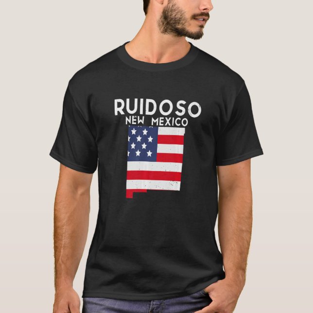 Camiseta Ruidoso USA State America Viaja Nuevo México Nuevo (Anverso)