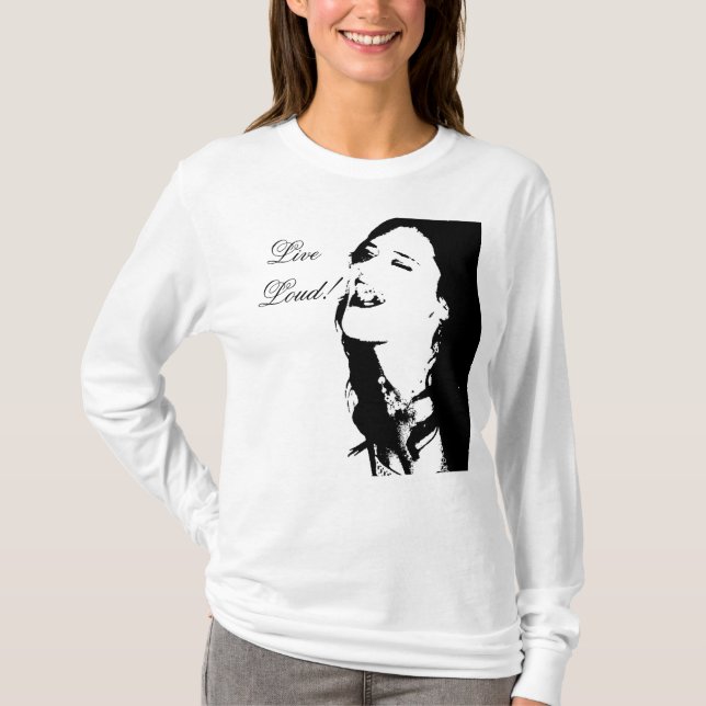 Camiseta ¡Ruidoso vivo! (Anverso)