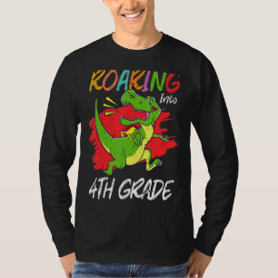 Camiseta Ruidosos Dinosaurios Rex de 4º Grado de vuelta a l