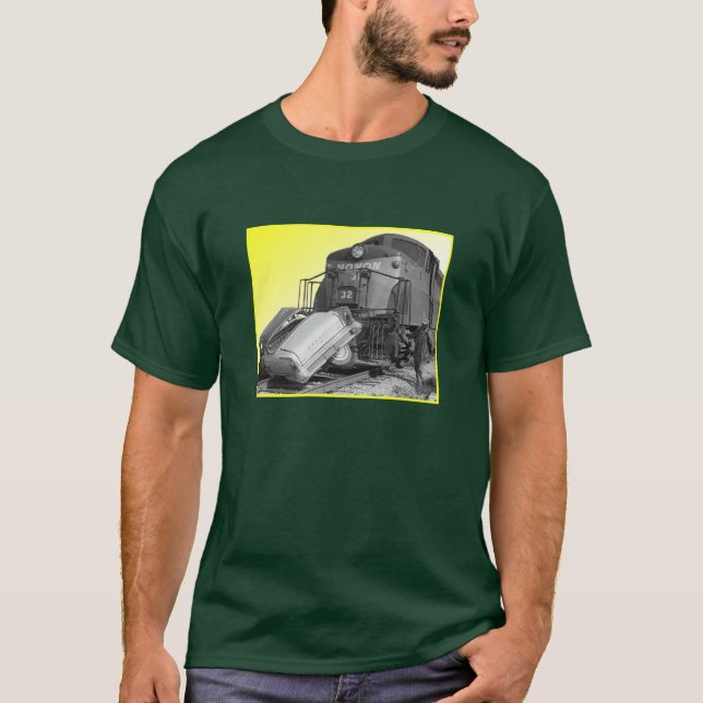 Camiseta Ruina amarilla del tren (Anverso)