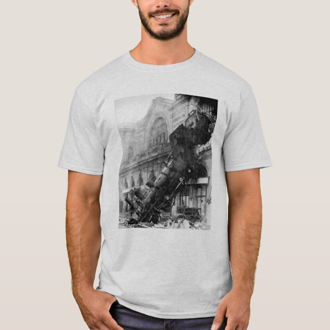 Camiseta Ruina del tren en Montparnasse (1895) (Anverso)