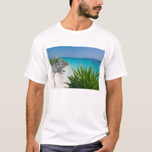 Camiseta Ruinas mayas en la playa en Tulum