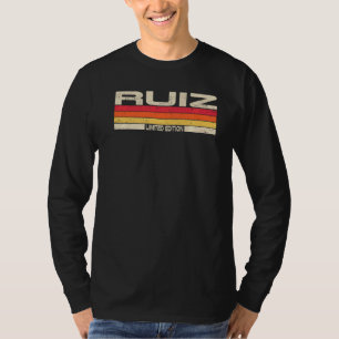 Camiseta Ruiz Apellido Birthday Family Reunion Sunse de los