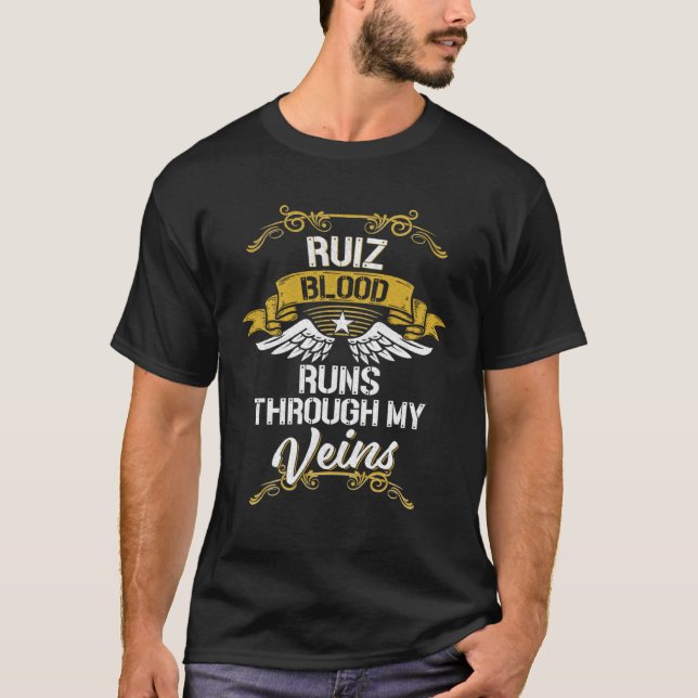 Camiseta Ruiz Blood Runs Through My Veins (Anverso)
