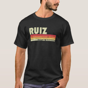 Camiseta Ruiz Surname Funny Retro Vintage años 90 cumpleaño
