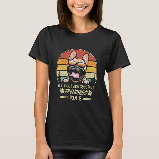 Camiseta Rules For The Owner Of Fawn French Bulldog Dog Vin (Anverso)