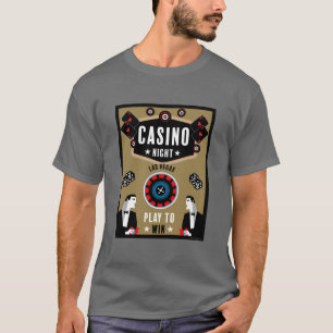Camiseta Ruleta de póquer de juegos de casino