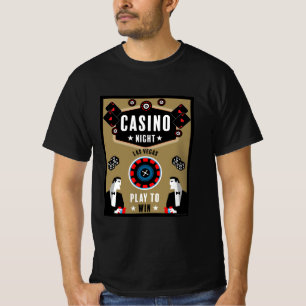 Camiseta Ruleta de póquer de juegos de casino