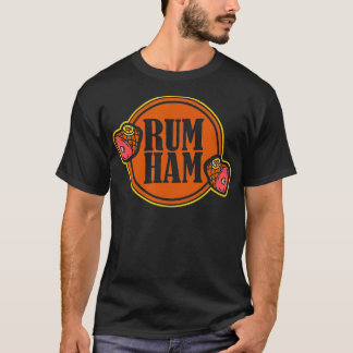 Camiseta Rum Ham inyección Carne tradición Fiesta asador