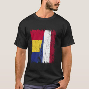 Camiseta Rumania Bandera media Holandesa Herencia Rumana Ho
