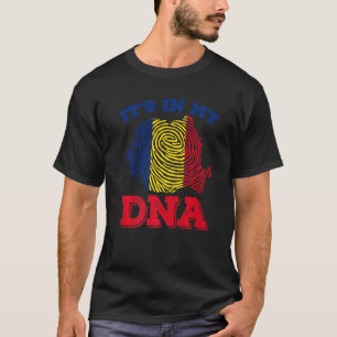 Camiseta RUMANIA, está en mi ADN, la bandera rumana orgullo