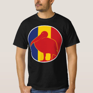 Camiseta Rumania Pabellón nacional de animales pelícanos de