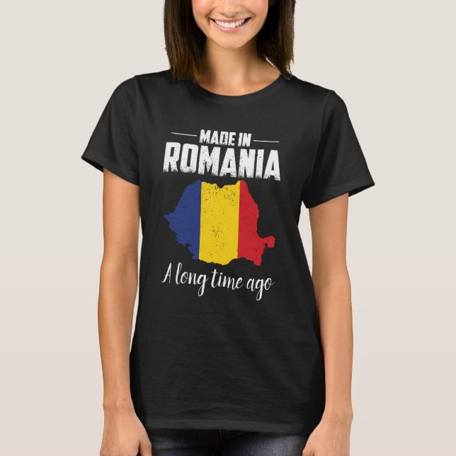 Camiseta Rumania patria| Regalo por país rumano (Anverso)