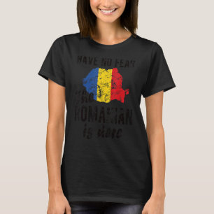 Camiseta Rumano está aquí Bandera Rumania Raíces Rumanas