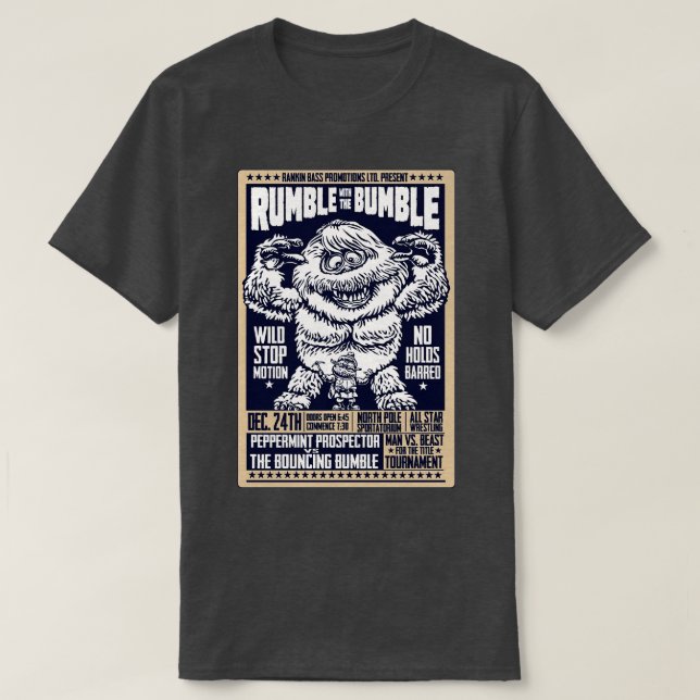 Camiseta Rumble con la burbuja de TShirt (Diseño del anverso)