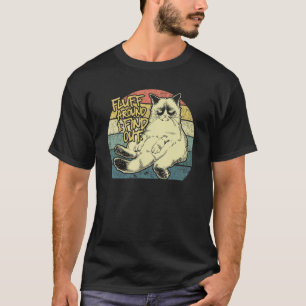 Camiseta Rumbo a Averiguar Gato Gruñón Sarcástico C