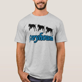 Camiseta Rumbo a las siluetas del trío de Greyhound