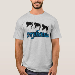 Camiseta Rumbo a las siluetas del trío de Greyhound
