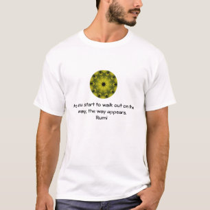 Camiseta Rumi Inspiradora cita diciendo sobre la fe
