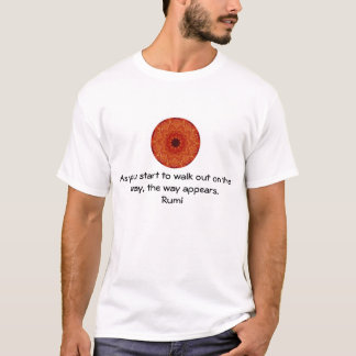 Camiseta Rumi Inspiradora cita diciendo sobre la fe