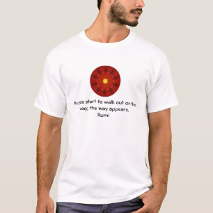 Camiseta Rumi Inspiradora cita diciendo sobre la fe