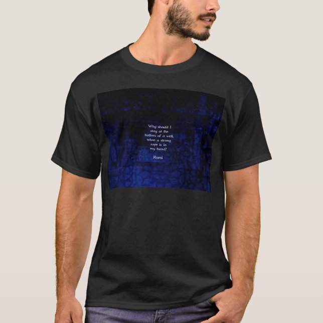Camiseta Rumi Inspiradora tomando acción citando (Anverso)