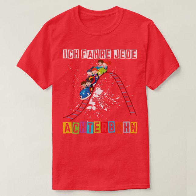 Camiseta Rummelplatz Parque de diversiones Fun Fair Rollerc (Diseño del anverso)