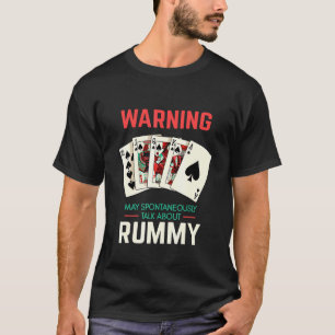 Camiseta Rummy Card Game Say For The Game Night With Rum