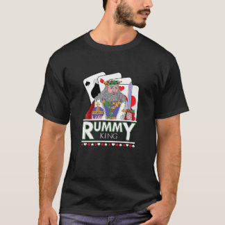 Camiseta Rummy King Gin Dos Jugadores Tarjeta Rum Y Gin Ga