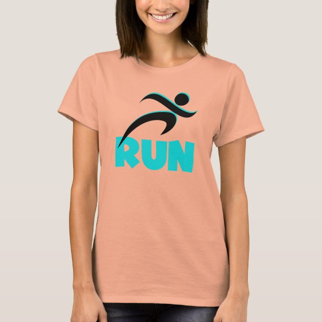 Camiseta RUN Aqua (Anverso)