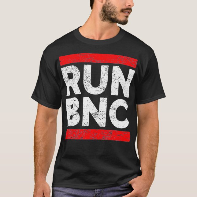 Camiseta RUN BNC Funny Audio Engineer Sound Engineer  (Anverso)