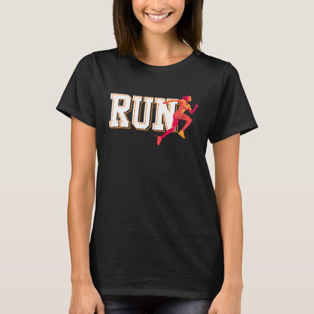 Camiseta RUN cross crountry track para mujeres chicas (Anverso)
