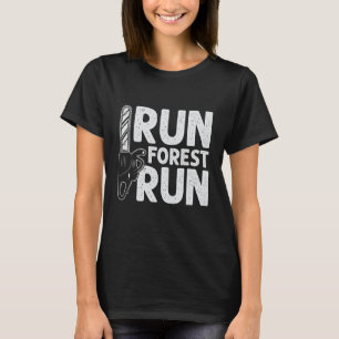 Camiseta Run Forest Run Lumberjack Chainsaw Arboriser Logge