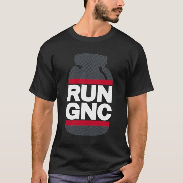Camiseta RUN GNC en Black Essential (Anverso)