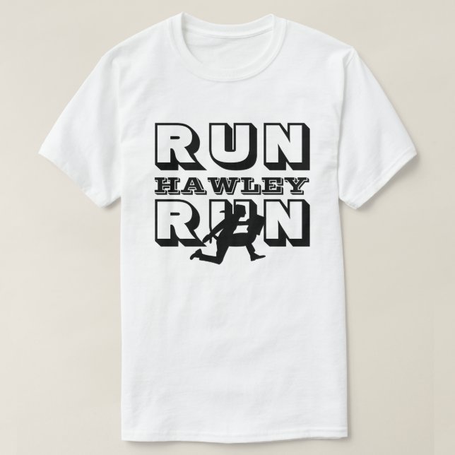 CAMISETA RUN HAWLEY RUN (Diseño del anverso)